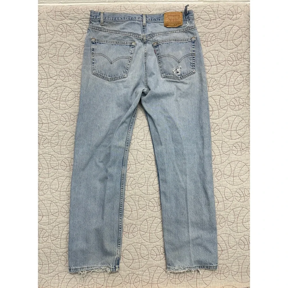 Levi's 505 Straight Leg Light Wash VTG 90s USA Made / Men's 38x32